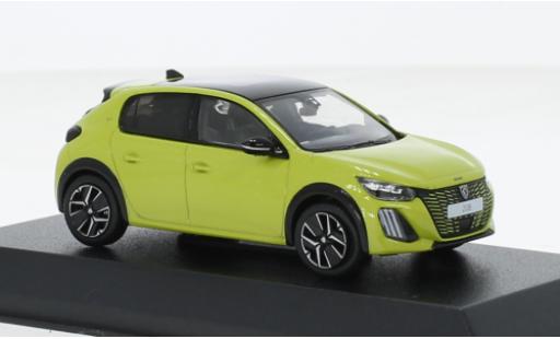 Diecast model cars Peugeot 208 GT metallise yellow 2024 1/43 Norev