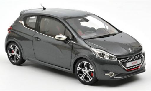 Diecast model cars Peugeot 208 GTi metallic grey 2013 1/18 Norev