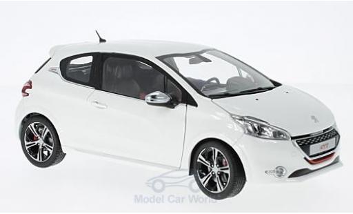 Diecast model cars Peugeot 208 GTi white 2013 1/18 Norev