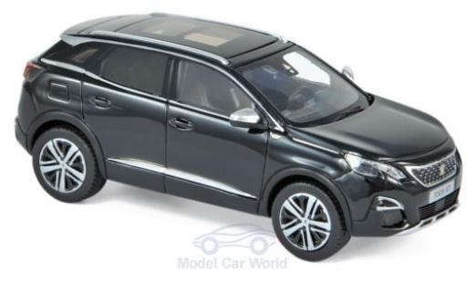 Diecast model cars Peugeot 3008 GT black 2016 1/43 Norev