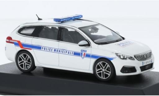 Diecast model cars Peugeot 308 SW Police Municipale (F) 2018 1/43 Norev