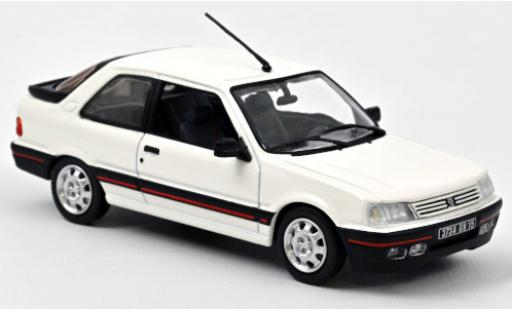Diecast model cars Peugeot 309 GTI white 1987 1/43 Norev