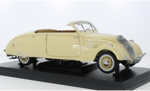 Diecast model cars Peugeot 402 Eclipse beige 1937 1/18 Norev