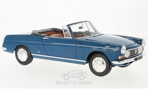 Diecast model cars Peugeot 404 Cabriolet Convertible blue 1967 1/18 Norev