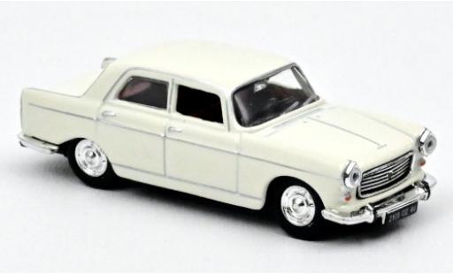 Diecast model cars Peugeot 404 Berline white 1968 1/87 Norev
