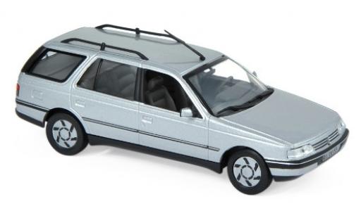 Diecast model cars Peugeot 405 Break Estate metallic grey 1991 1/43 Norev