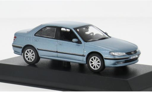 Diecast model cars Peugeot 406 Base metallise blue 2002 1/43 Norev