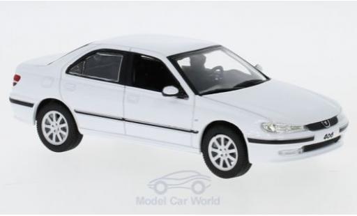 Diecast model cars Peugeot 406 Base white 2003 1/43 Norev