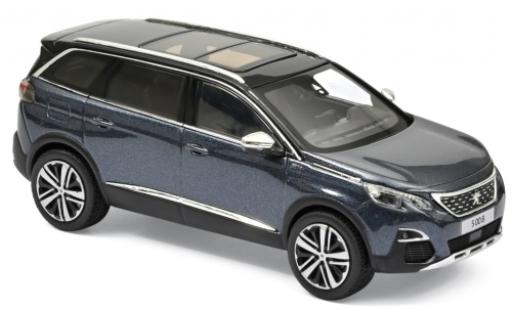 Diecast model cars Peugeot 5008 GT metallic blue 2016 1/43 Norev