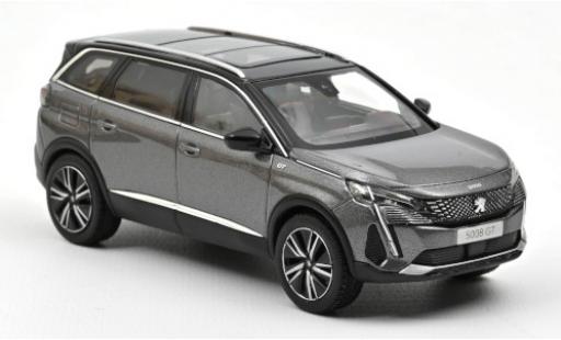 Diecast model cars Peugeot 5008 GT metallic grey 2021 1/43 Norev