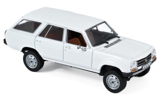 Diecast model cars Peugeot 504 Break Estate Dangel white 1980 1/43 Norev