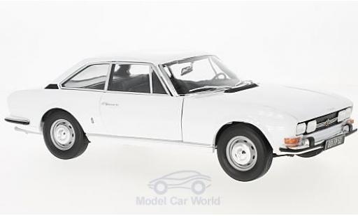 Diecast model cars Peugeot 504 coupe white 1969 1/18 Norev