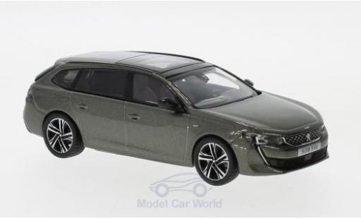 Diecast model cars Peugeot 508 SW GT metallic grey 2018 1/43 Norev