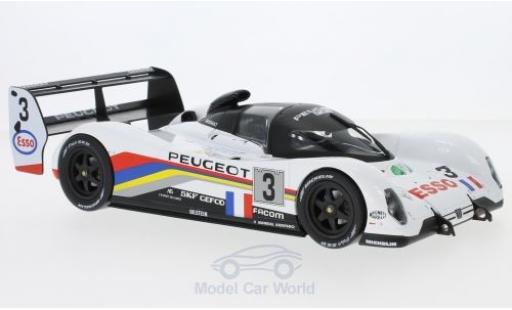 Diecast model cars Peugeot 905 Le Mans No.3 24h 1993 C.Bouchut/E.Helary/G.Brabham 1/18 Norev