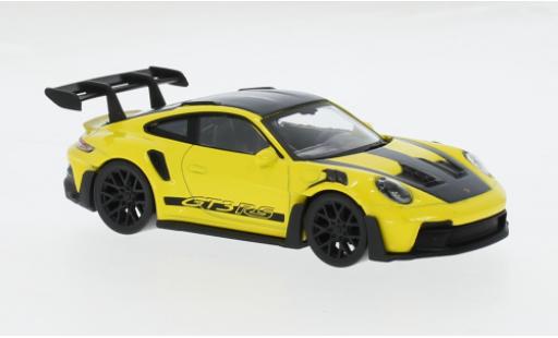 Diecast model cars Porsche 911 GT3 R S yellow/black 2022 1/43 Norev