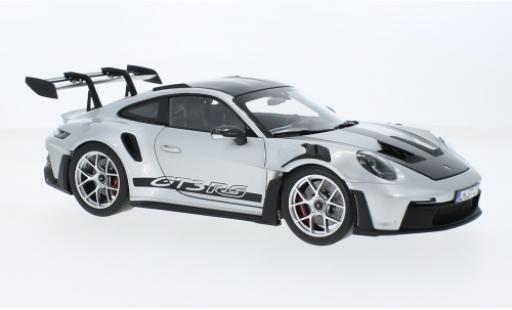 Diecast model cars Porsche 911 GT3 R S silver 2022 1/18 Norev