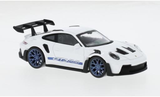 Diecast model cars Porsche 911 GT3 R S white/blue 2022 1/43 Norev
