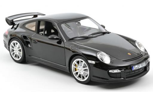 Diecast model cars Porsche 911 GT2 black 2010 1/18 Norev