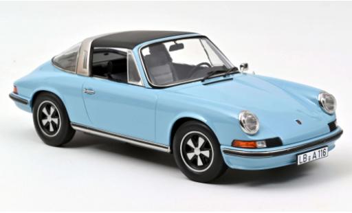 Diecast model cars Porsche 911 Targa S blue 1973 1/18 Norev