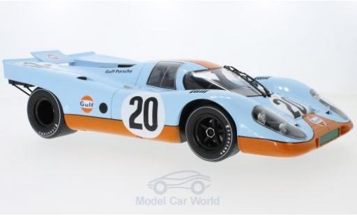 Diecast model cars Porsche 917 1970 K No.20 Gulf 24h Le Mans J.Siffert/B.Redman 1/12 Norev