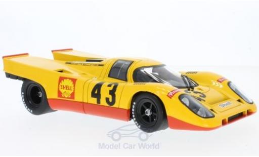 Diecast model cars Porsche 917 1970 K No.43 Racing Team AAW 1000 Km Spa Francorchamps H.Laine/G.van Lennep 1/18 Norev