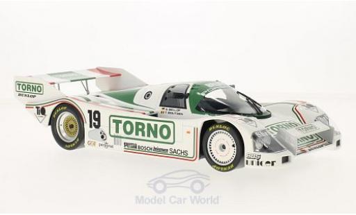 Diecast model cars Porsche 962 1985 C No.19 Brun Torno 1000 km Mugello T.Boutsen/S.Bellof 1/18 Norev