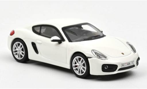 Diecast model cars Porsche 718 S white 2013 1/43 Norev