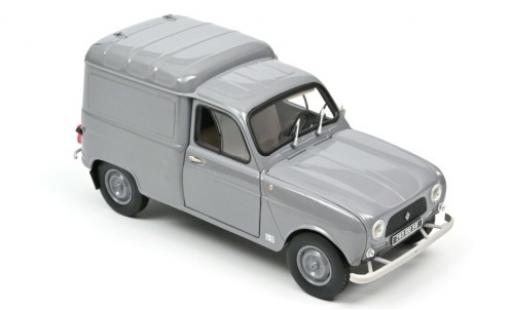 Diecast model cars Renault 4 Fourgonnette Fourgonnette grey 1965 1/18 Norev