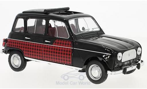 Diecast model cars Renault 4 Parisienne black/Dekor 196 1/18 Norev