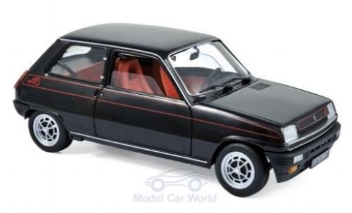 Diecast model cars Renault 5 Alpine black 1976 1/18 Norev
