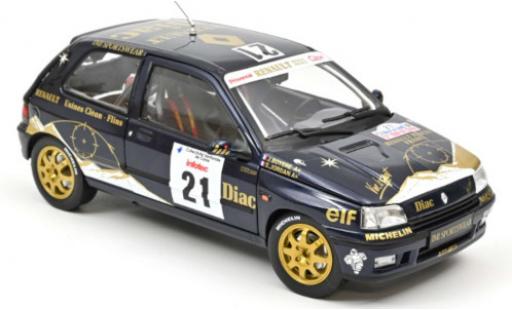 Diecast model cars Renault Clio Williams No.21 Societe Diac Diac Tour de Corse 1993 S.Jordan/J.Boyere 1/18 Norev