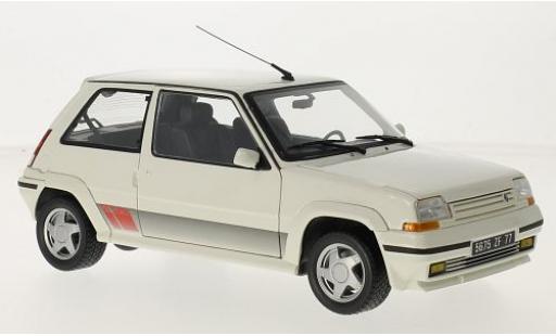 Diecast model cars Renault 5 GT Turbo Phase 2 Supercinq GT Turbo II white 1989 1/18 Norev