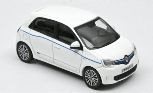 Diecast model cars Renault Twingo Z.E. white/blue 2020 1/43 Norev
