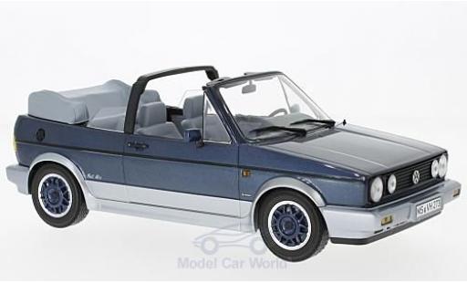 Diecast model cars Volkswagen Golf Cabriolet I Convertible Bel Air metallic blue/grey 1992 1/18 Norev