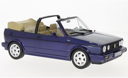 Diecast model cars Volkswagen Golf Cabriolet I Convertible Classic Line metallic blue 1992 1/18 Norev