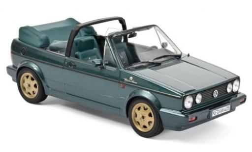 Diecast model cars Volkswagen Golf Cabriolet I Convertible Etienne Aigner metallic green 1990 1/18 Norev