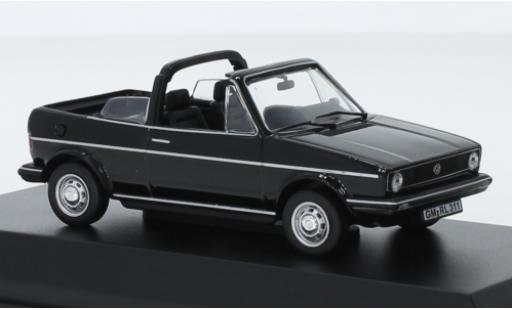 Diecast model cars Volkswagen Golf Cabriolet I Convertible black 1981 Softtop couch&Atilde;&copy; avec 1/43 Norev