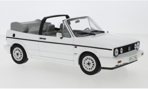 Diecast model cars Volkswagen Golf Cabriolet I Convertible white 1992 1/18 Norev