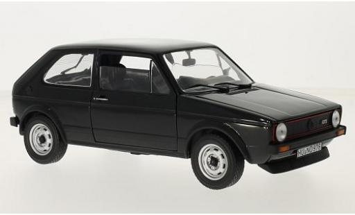Diecast model cars Volkswagen Golf GTI I black 1976 1/18 Norev