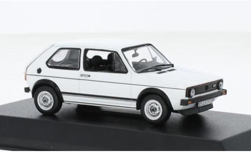 Diecast model cars Volkswagen Golf GTI I white 1976 1/43 Norev