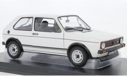 Diecast model cars Volkswagen Golf GTI I white 1976 1/18 Norev