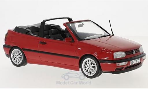 Diecast model cars Volkswagen Golf Cabriolet III Convertible red 1995 1/18 Norev