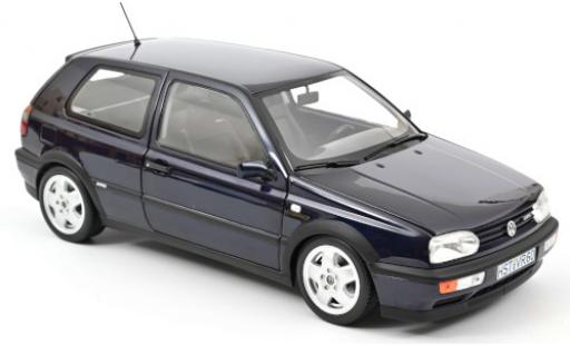 Diecast model cars Volkswagen Golf VR6 III metallic blue 1996 1/18 Norev