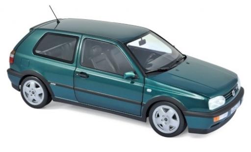Diecast model cars Volkswagen Golf VR6 III metallic green 1996 1/18 Norev