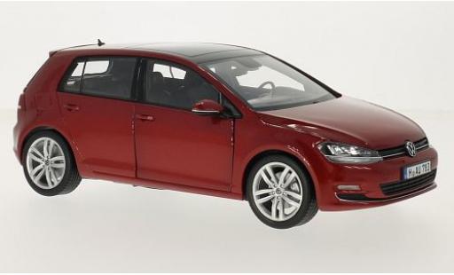 Diecast model cars Volkswagen Golf Base VII metallic red 2014 sans Vitrine 1/18 Norev