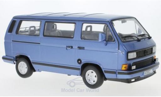 Diecast model cars Volkswagen T3 B Multivan Bluestar metallic blue 1990 1/18 Norev