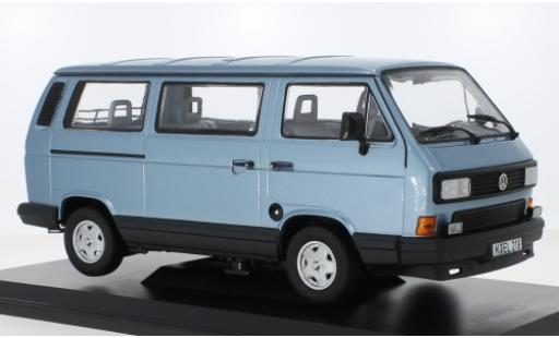 Diecast model cars Volkswagen T3 B Multivan metallic blue 1990 1/18 Norev