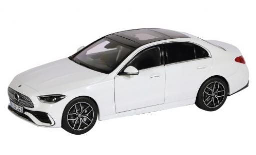 Diecast model cars Mercedes Classe C Base white 2021 1/18 NZG