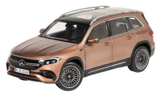 Diecast model cars Mercedes EQB Base metallic brun 2021 1/18 NZG