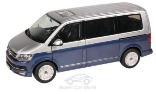 Diecast model cars Volkswagen T6 T6 Multivan metallic blue/grey 2015 Generation Six 1/18 NZG